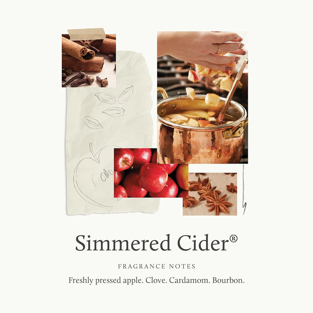 Simmered Cider Aromatic Votive Trio - Set of Three Votive Candles - Scented Candles with Notes of Freshly Pressed Apple, Crushed Clove, and Cardamom - Luxury Home Fragrance (2 Oz Each)